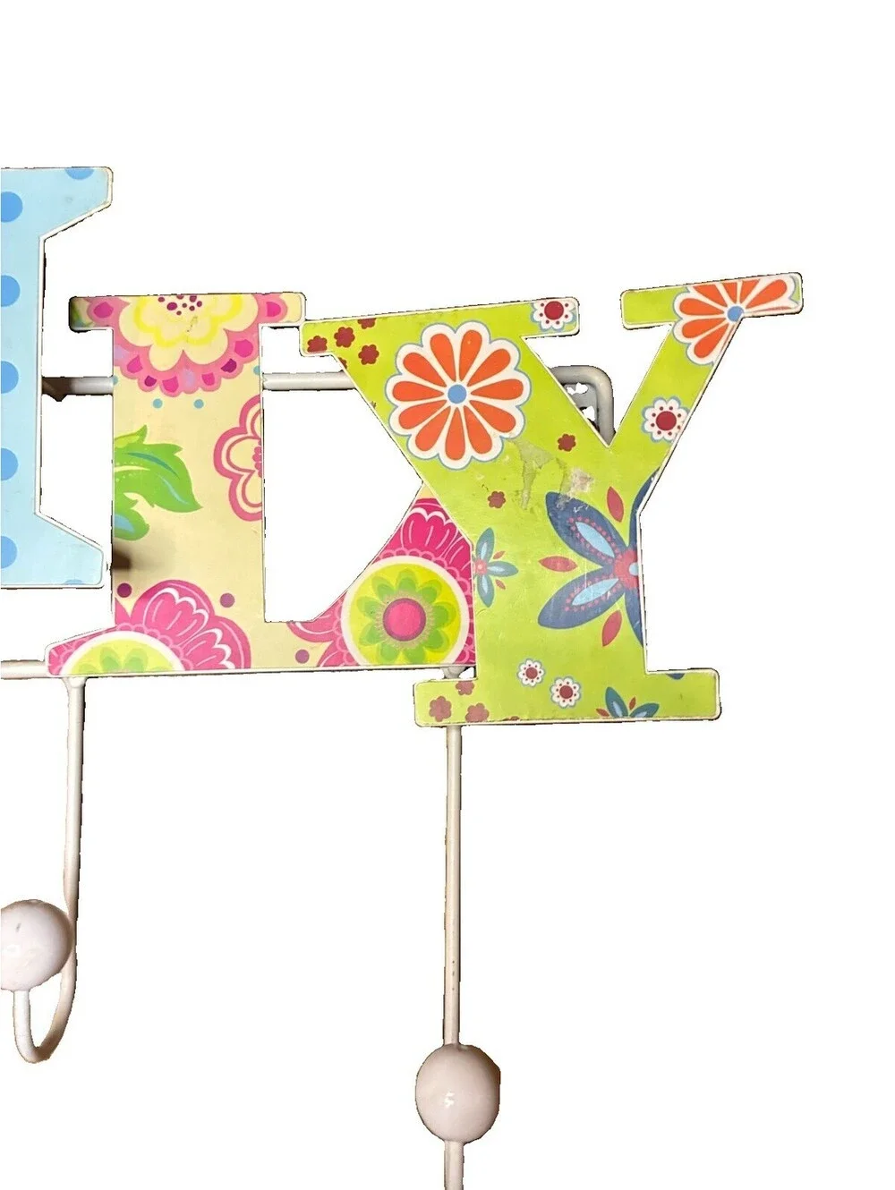 Vibrant Boho “Family “ Metal Display Rack